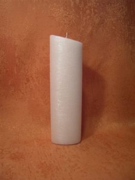 Kerzenrohling  Perlmutt - Struktur  Oval    Elfenbein    3009